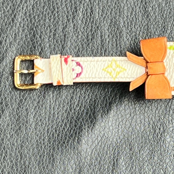 Louis Vuitton Vintage Multicolor Leather Address Bracelet - Picture 2 of 11